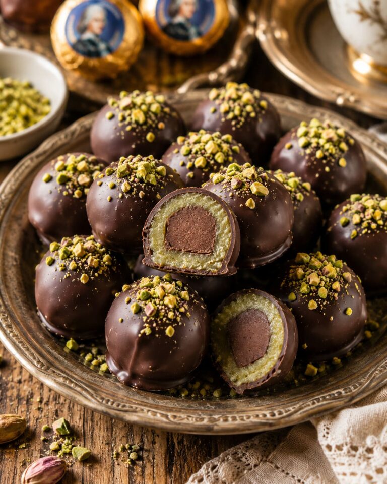 Austrian Mozartkugeln: Decadent chocolate marzipan truffles