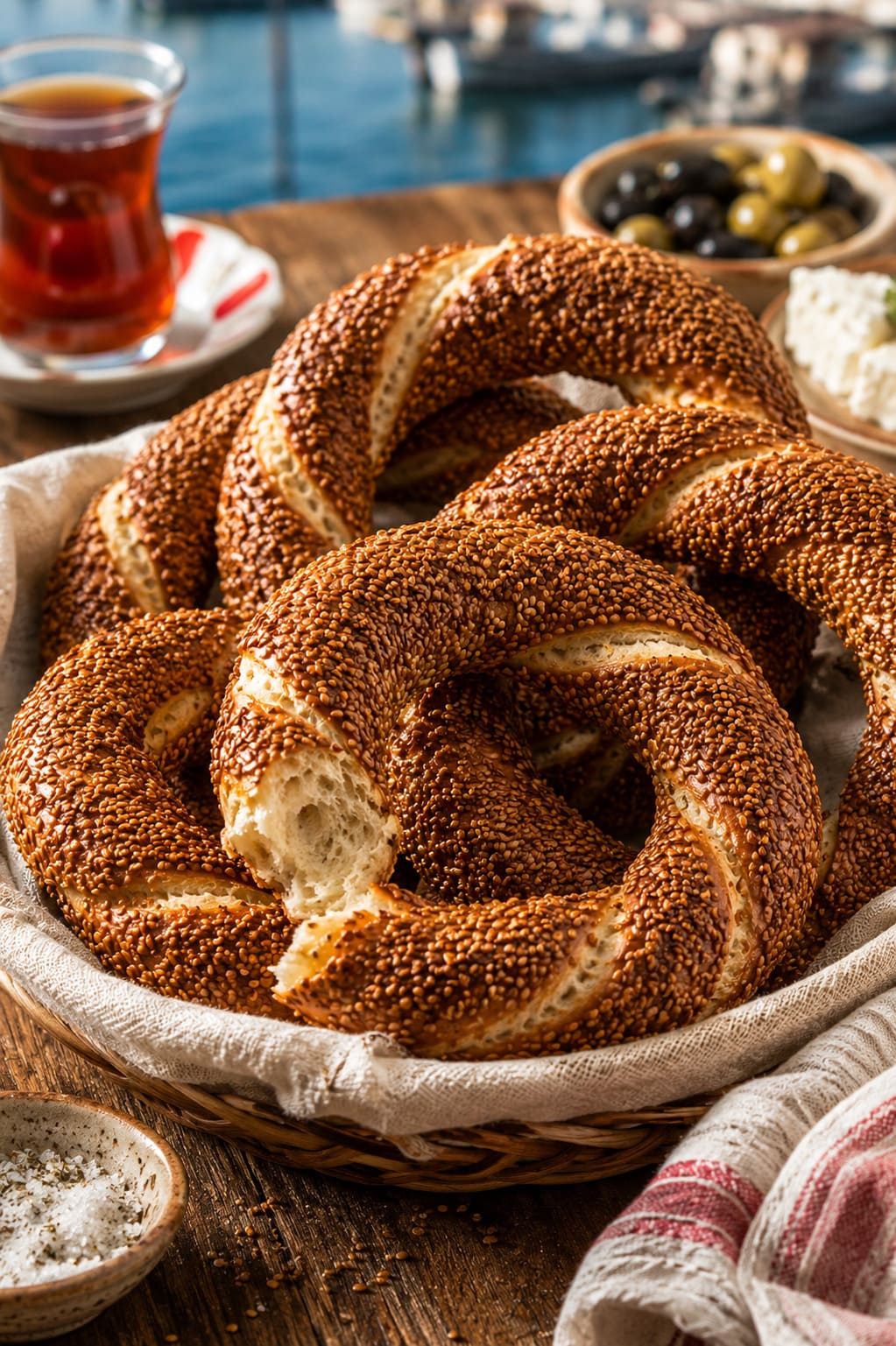 Authentic Turkish Sesame Bread Rings: Crispy Molasses Glazed Simit Recipe Authentic Turkish Sesame Bread Rings: Crispy Molasses Glazed Simit Recipe