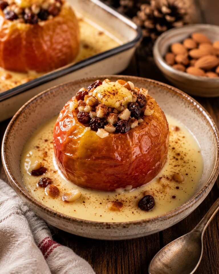 Baked winter apples: Spiced almond vanilla custard Baked winter apples: Spiced almond vanilla custard