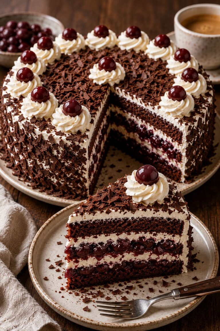 Black Forest cake: Boozy cherry cream gateau