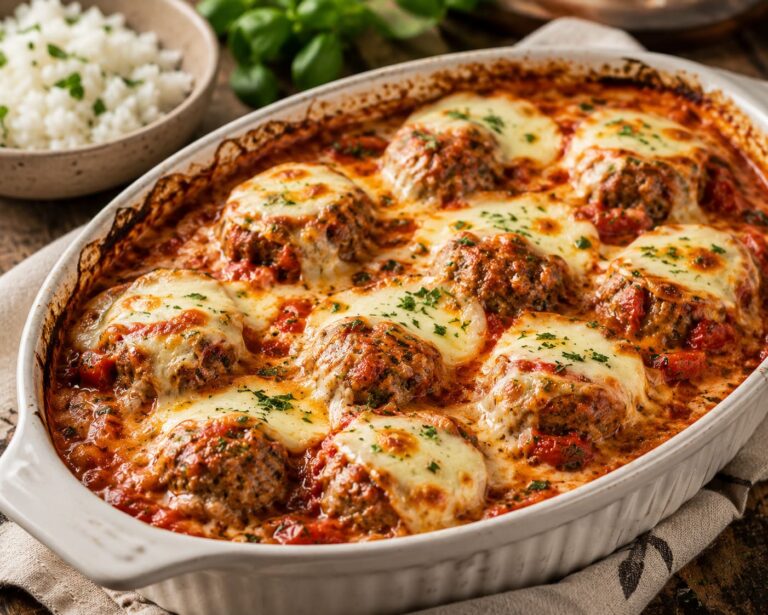 Cozy Tuscan Style Baked Meatballs in Rich Herb Tomato Sauce Cozy Tuscan Style Baked Meatballs in Rich Herb Tomato Sauce