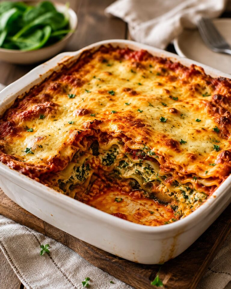 Creamy Spinach and Mushroom Vegetarian Lasagna: A Cozy Weeknight Pasta Bake Creamy Spinach and Mushroom Vegetarian Lasagna: A Cozy Weeknight Pasta Bake