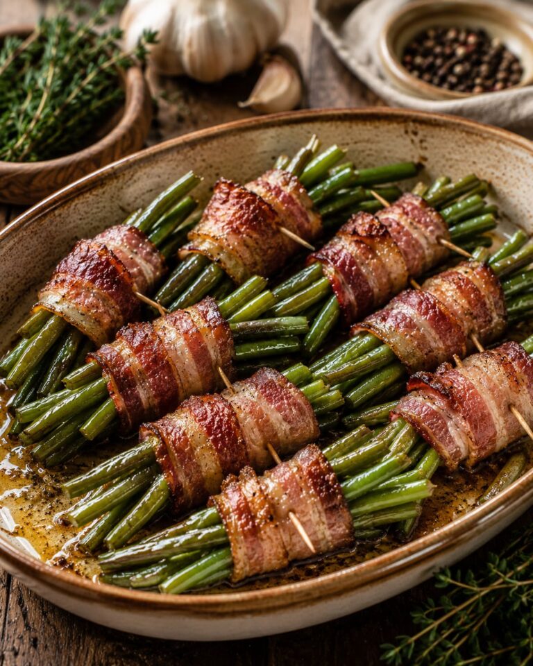 Crispy Bacon-Wrapped Green Beans: A Savory Herb-Infused Side Dish Crispy Bacon-Wrapped Green Beans: A Savory Herb-Infused Side Dish