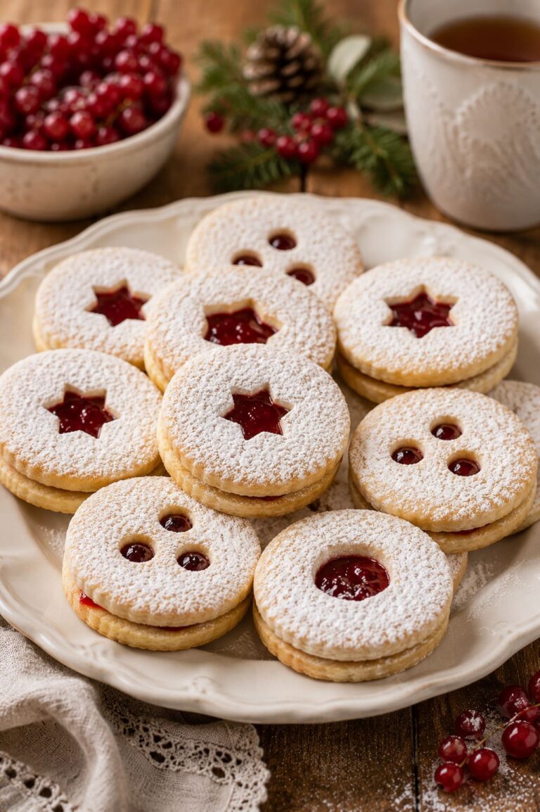 German shortcrust cookies: Red currant jam window biscuits German shortcrust cookies: Red currant jam window biscuits