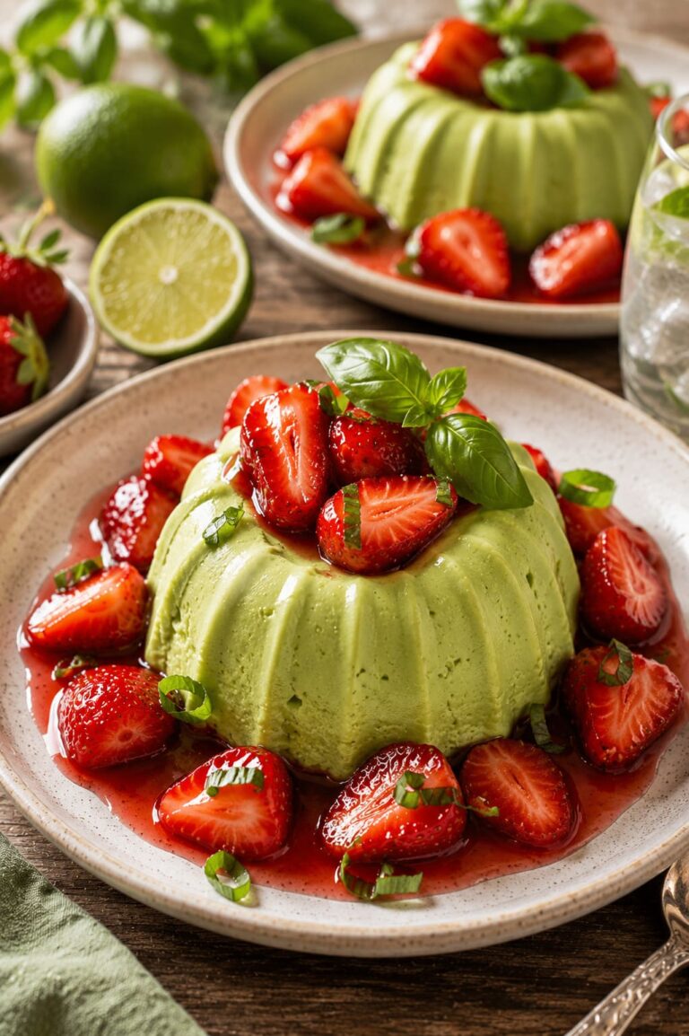 Gin basil smash semifreddo: Creamy lime avocado ice