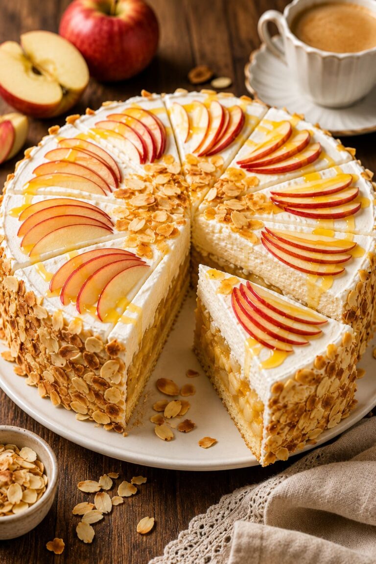 Apple sour cream cake recipe: Sweet egg liqueur fruit pie