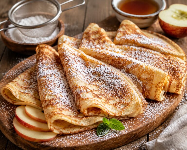 Sweet pancakes recipe: Flappy vanilla sugar crepes