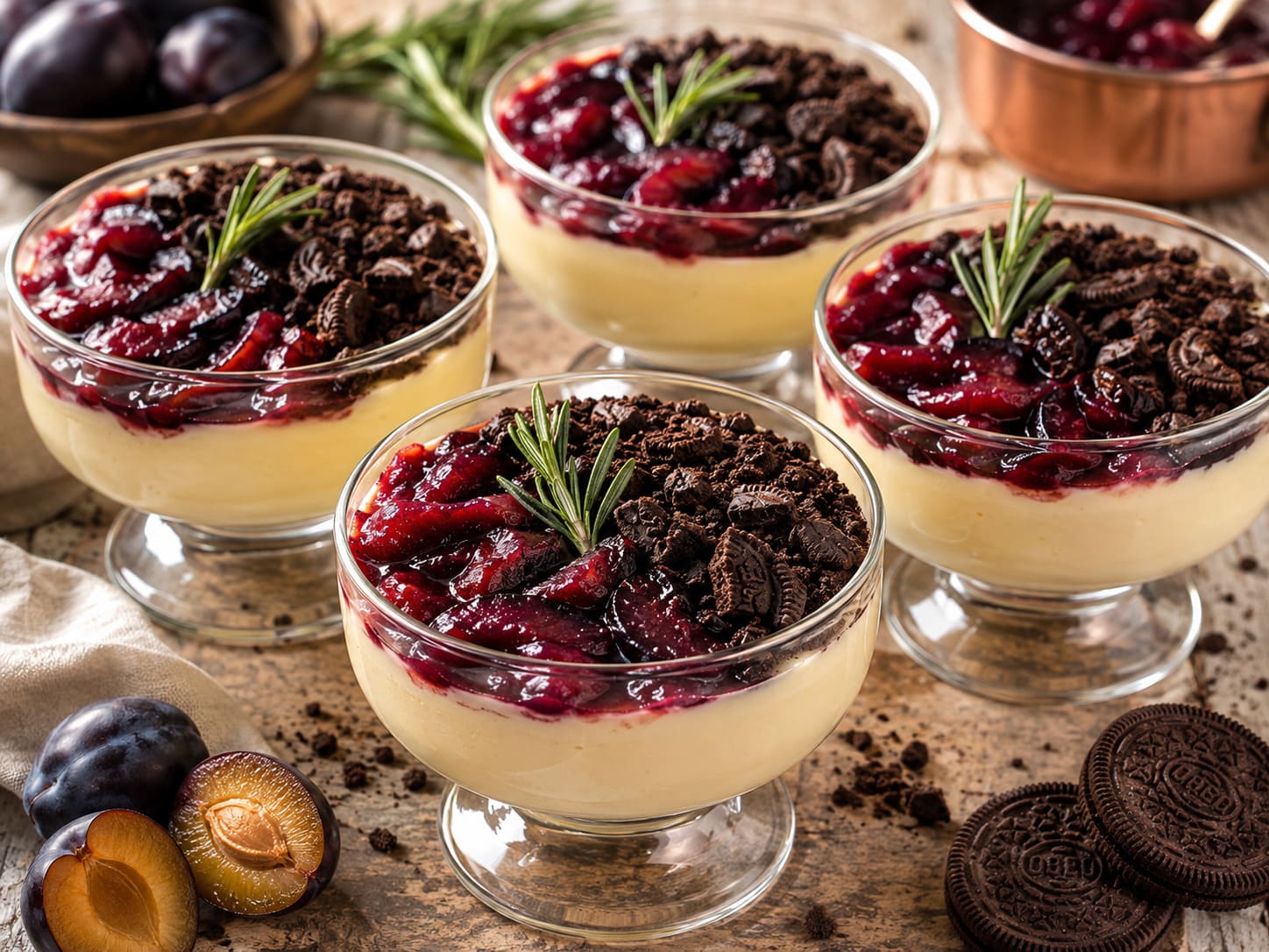 Vanilla spice pudding recipe: Sweet plum cookie dessert Vanilla spice pudding recipe: Sweet plum cookie dessert