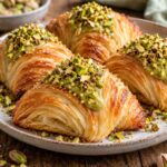 Elite Artisan Italian Sfogliatelle with Shatteringly Crispy Laminated Pastry Armor and Velvet Green Pistachio Cream Mattress