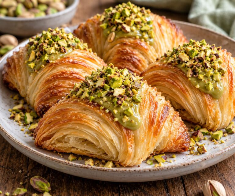 Elite Artisan Italian Sfogliatelle with Shatteringly Crispy Laminated Pastry Armor and Velvet Green Pistachio Cream Mattress