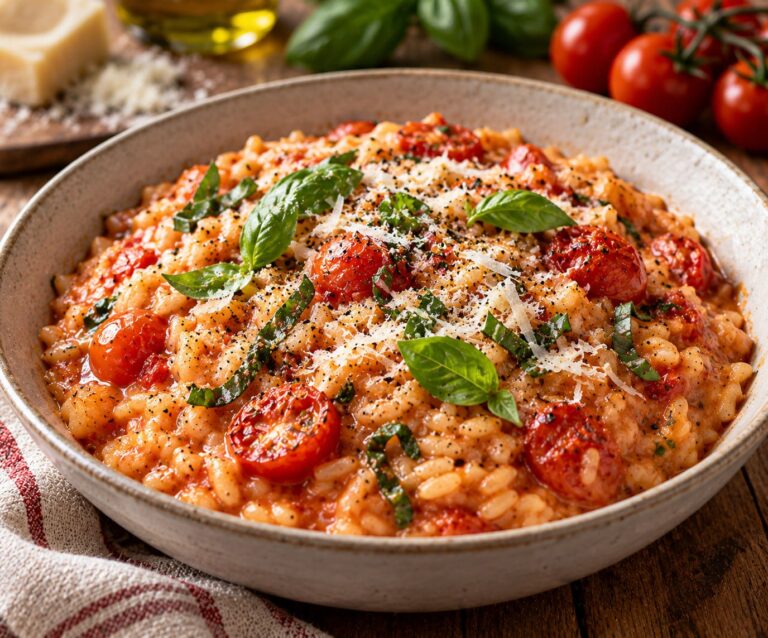 Elite Artisan Italian Tomato Risotto with Velvet Arborio Grain Mattress, Blistered Cherry Gems and Shaved Parmesan Armor Elite Artisan Italian Tomato Risotto with Velvet Arborio Grain Mattress, Blistered Cherry Gems and Shaved Parmesan Armor