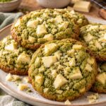 Elite Artisan Jade Matcha Cookies with Velvet Butter Mattress and Melting White Chocolate Armor