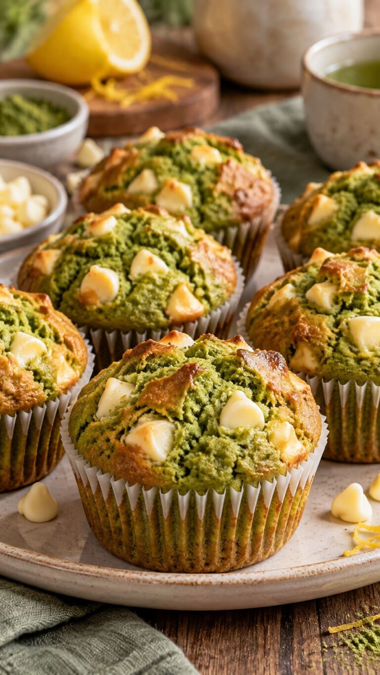 Elite Artisan Jade Matcha Muffins with Velvet Cream Mattress and Melting White Chocolate Armor