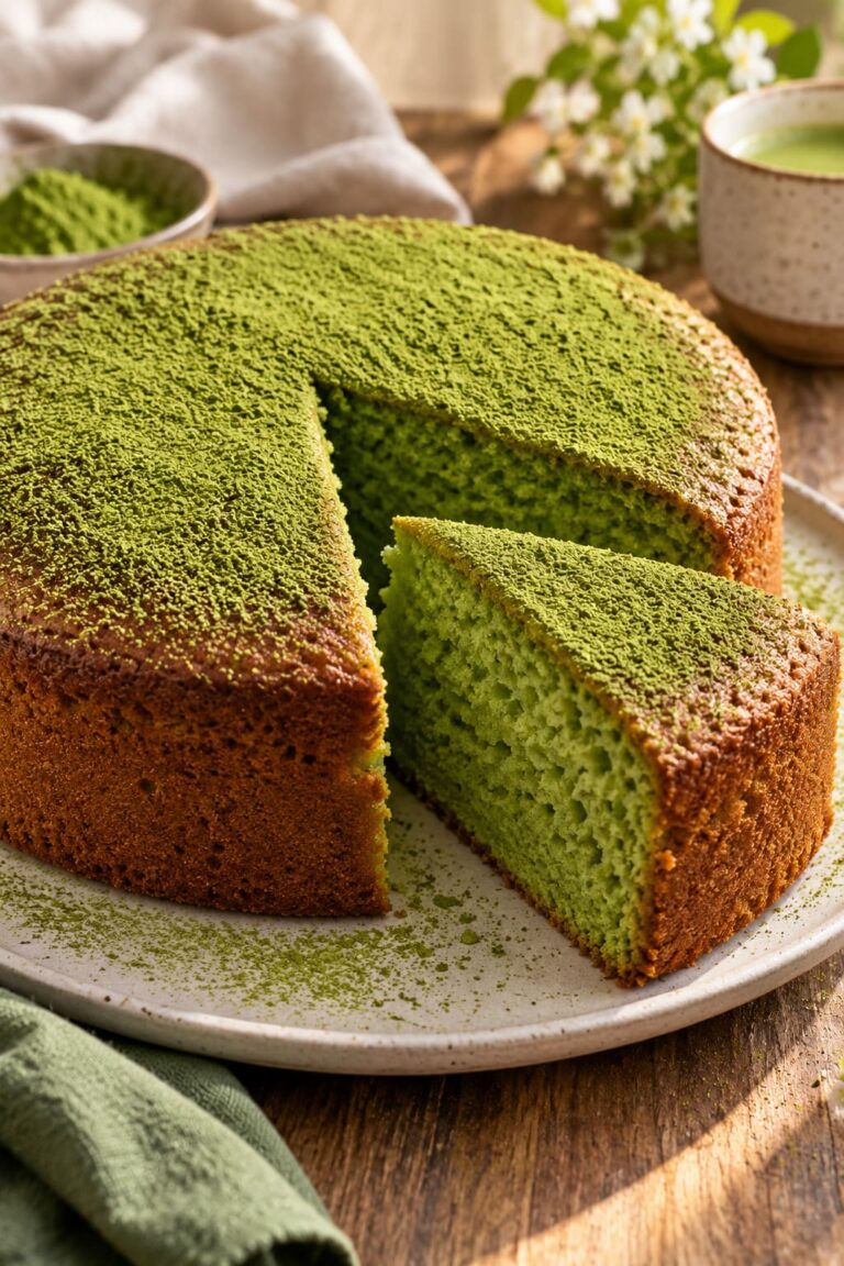 Elite Artisan Jade Matcha Sponge Cake with Velvet Butter Mattress and Vibrant Green Dust Armor