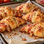 Elite Savory Sheet-Pan Pizza Croissants with Flaky Pastry Lamination, Rich Tomato Reduction and Blistered Gouda Armor