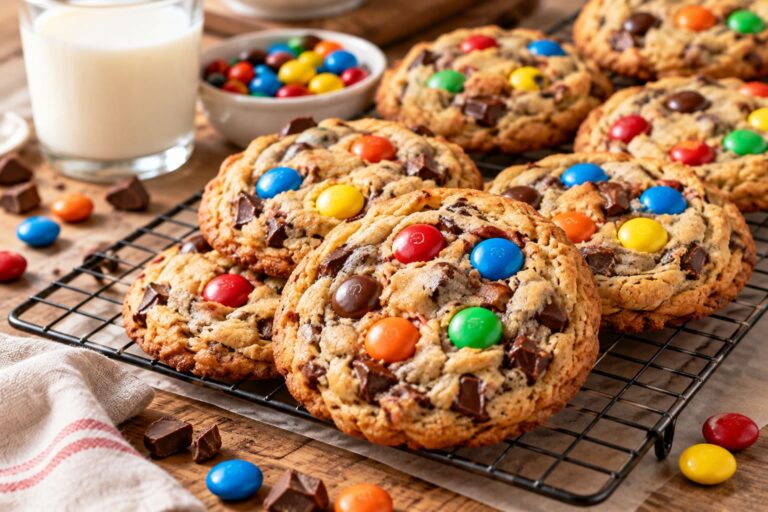 Elite Artisan American M&M Cookies with Soft Butter Mattress, Double-Sugar Infusion and Rainbow Candy Armor