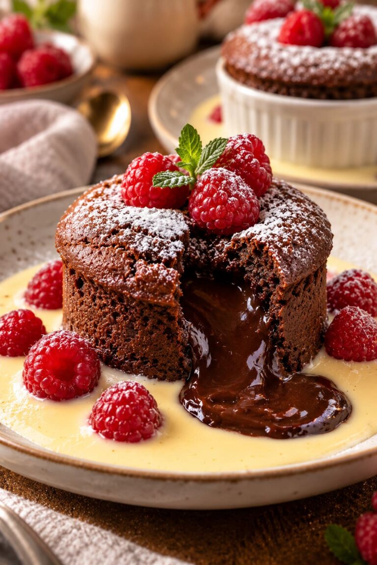 Elite Artisan Chocolate Soufflé with Soft Biscuit Mattress, Molten Lava Cushion and Radiant Raspberry Armor Elite Artisan Chocolate Soufflé with Soft Biscuit Mattress, Molten Lava Cushion and Radiant Raspberry Armor
