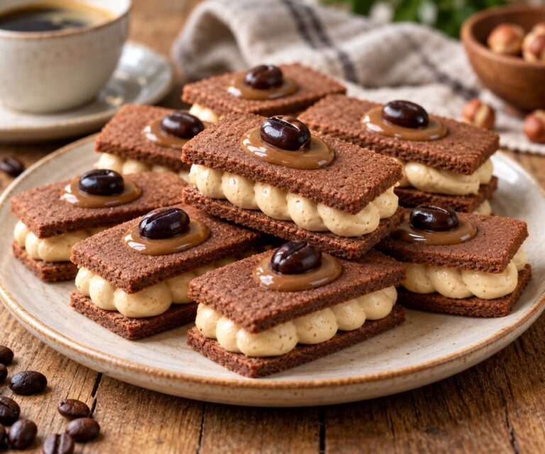Elite Artisan Coffee Sandwich Biscuits with Velvet Shortcrust Mattress, Creamy White Caffeine Cushion and Espresso Glaze Armor