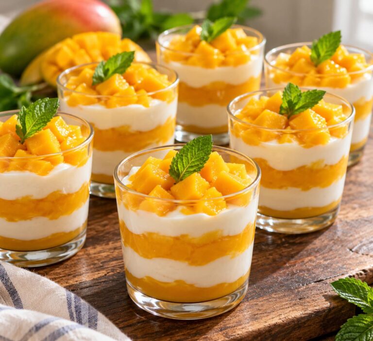 Elite Artisan Golden Mango Parfait with Velvet Yogurt Mattress, Sweet Orchard Cushion and Botanical Mint Armor
