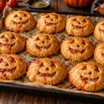 Elite Artisan Halloween Mini Calzones with Laminated Yeast Mattress, Crimson Pizza Cushion and Blistered Pumpkin Armor