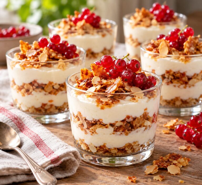 Elite Artisan Honey Quark Mousse with Florentine Almond Cushion and Shimmering Ruby Armor