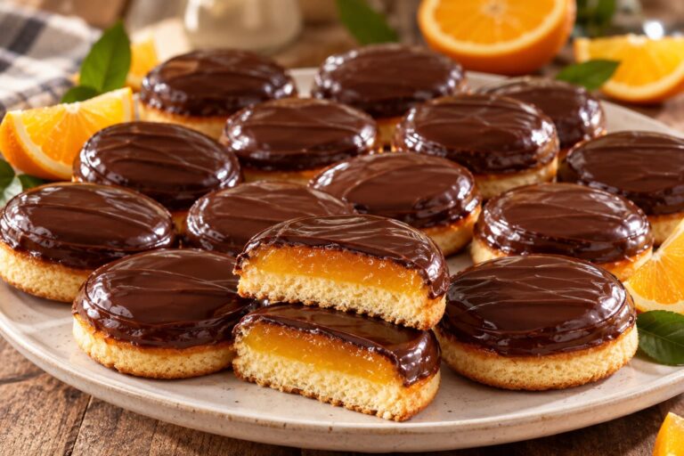 Elite Artisan Jaffa Soft Cakes with Fluffy Sponge Mattress, Orange Gelatine Cushion and Dark Chocolate Armor