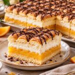 Elite Artisan Lambada Cream Slices with Fluffy Biscuit Sponge Mattress, Sweet Citrus Custard and Dark Chocolate Armor