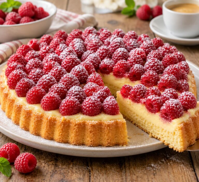Elite Artisan Raspberry Pudding Tart with Fluffy Sponge Mattress, Velvet Vanilla Cushion and Ruby Gem Armor