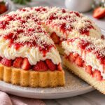 Elite Artisan Spaghetti-Eis-Kuchen with Fluffy Sponge Mattress, Strawberries Cushion and Grass-Nozzle Dairy Armor
