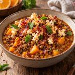 Elite Artisan Spiced Beef Chili with Velvet Squash Mattress, Crimson Lentil Cushion and Crunchy Bacon Popcorn Armor